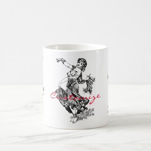 Mug Arabian Belly Dancer Art Vintage Thunder_Cove (Centre)