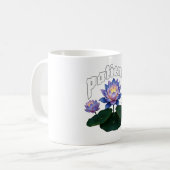Mug Arabic Calligraphy Sabr Patience - Zen Lotus Flowe (Devant gauche)