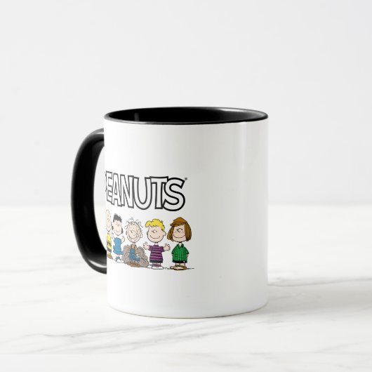 Mug Arachides amis dans une rangée (Devant gauche)