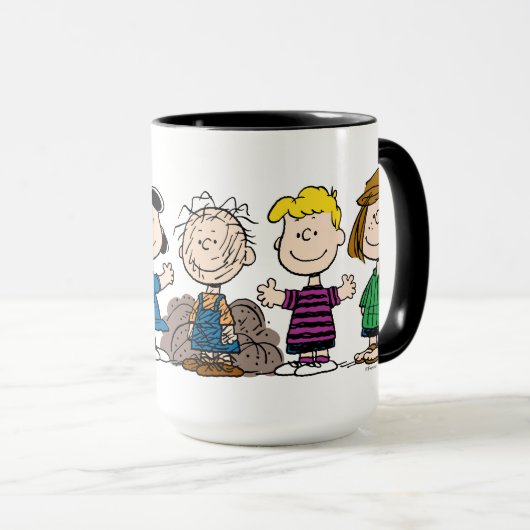 Mug Arachides amis dans une rangée (Devant droit)