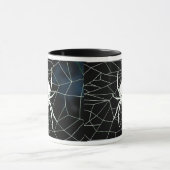 Mug Araignée blanche en toile, sangle (Centre)