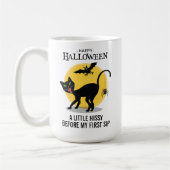 Mug Araignée Chat Noir Épouvantable Halloween (Gauche)