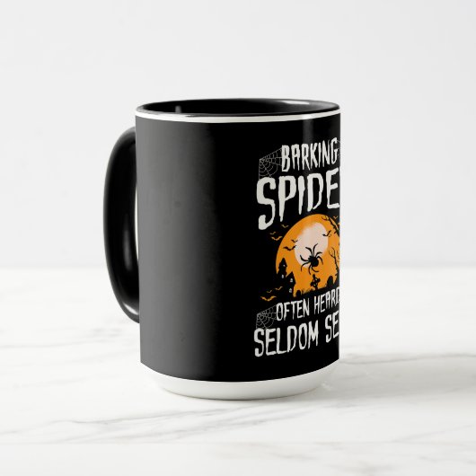 Mug Araignée d'écorce Entendue rarement vue drôle Hall (Devant gauche)