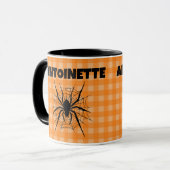 Mug Araignée d'Halloween dans une toile d'araignée car (Devant gauche)
