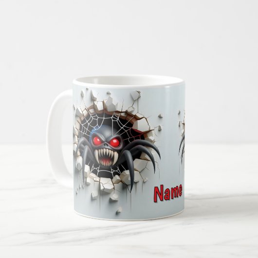 Mug Araignée d'horreur 3D (Devant gauche)
