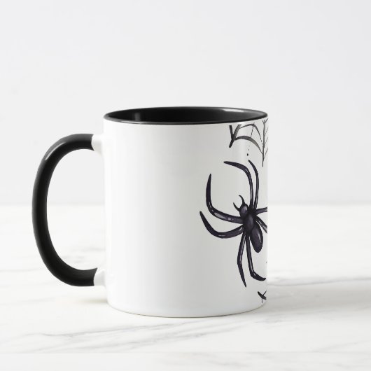 Mug Araignée douce Éffrayante moderne (Gauche)