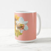 Mug Araignée loup sur des fleurs (Devant droit)