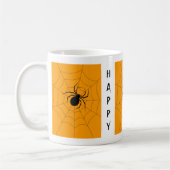 Mug Araignée noire effrayante Joyeuse Halloween (Gauche)