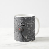 Mug Araignée Noire Et Araignée De Toile D'Araignée (Devant droit)
