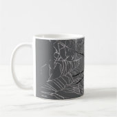 Mug Araignée Noire Et Araignée De Toile D'Araignée (Gauche)