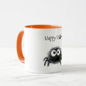 Mug Araignée noire mignonne d'Halloween (Devant gauche)
