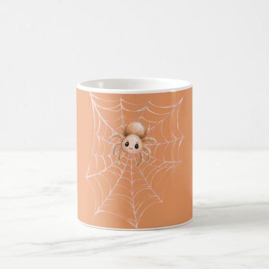 Mug Araignée orange sur toile (Centre)