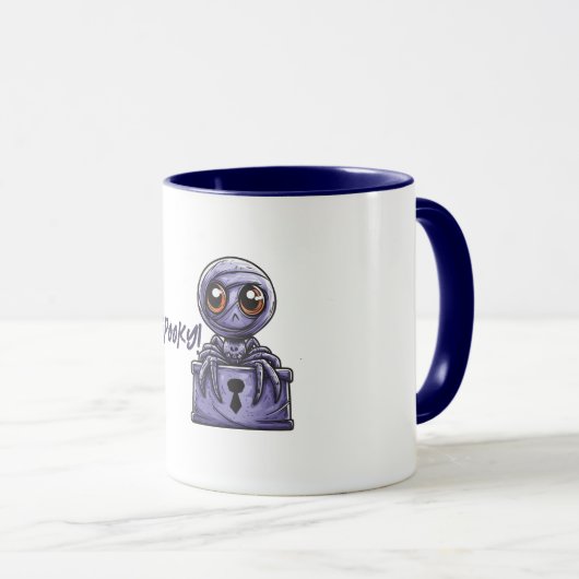 Mug Araignée violette éffrayante (Devant droit)