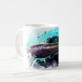Mug Arapaima Monster Poisson Aquarelle Pirarucu Paiche (Devant gauche)