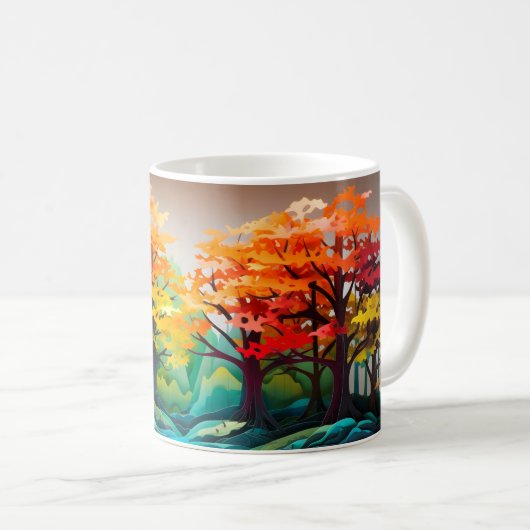 Mug Arborescence 3D (Devant droit)