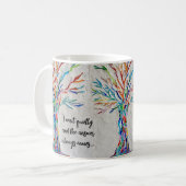 Mug Arborescence de devis inspirante (Devant gauche)