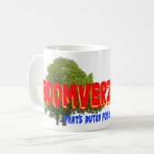 Mug Arboriste : Boomverzorger dutch pour superhero drô (Devant gauche)
