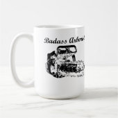 Mug Arboriste de Badass - tronçonneuse (Gauche)