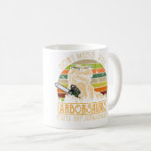 Mug Arboriste drôle grimpeur d'arbre bûcheron dinosaur (Devant droit)