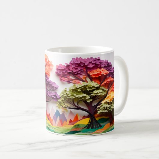 Mug Arbre 3D (Devant droit)