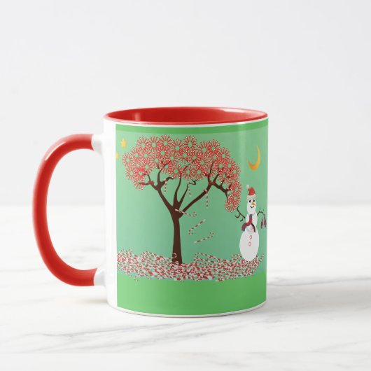 Mug Arbre à canne à canne - (Gauche)