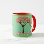 Mug Arbre à canne à canne - (Devant droit)