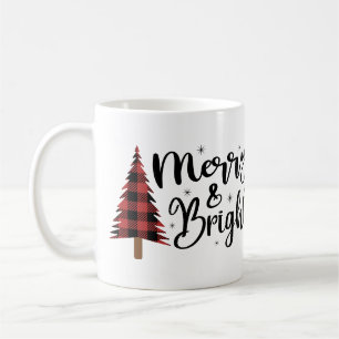 Mug Arbre à carreaux de buffle Joyeux et Lumineux