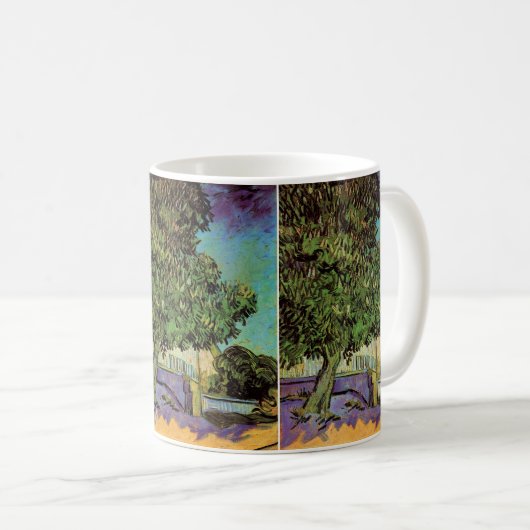 Mug Arbre à châtaignes en fleurs par Vincent van Gogh (Devant droit)