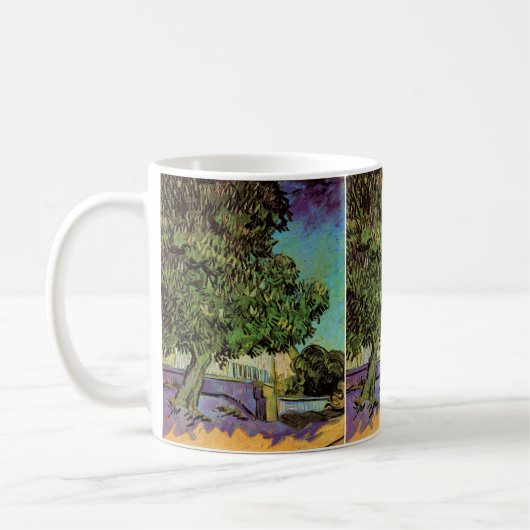 Mug Arbre à châtaignes en fleurs par Vincent van Gogh (Gauche)