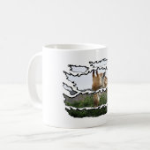 Mug Arbre à épines de girafe de la faune arrachée (Devant gauche)