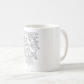 Mug arbre à feuilles de gland (Devant droit)