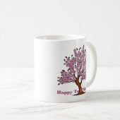 Mug Arbre à fleurs rose Tu B. Shevat (Devant droit)