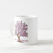 Mug Arbre à fleurs rose Tu B. Shevat (Devant gauche)