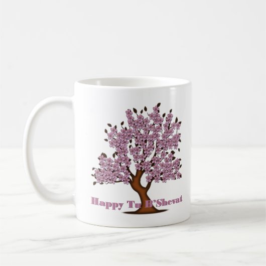 Mug Arbre à fleurs rose Tu B. Shevat (Gauche)