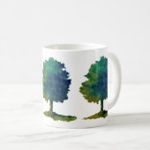 Mug Arbre à ombre verte (Devant droit)