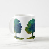 Mug Arbre à ombre verte (Devant gauche)