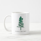 Mug Arbre à pin d'eau Noël moderne (Gauche)