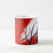 Mug Arbre Abstrait et ciel rouge (Centre)