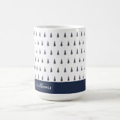 Mug Arbre Abstrait Tartan Monogrammé (Centre)