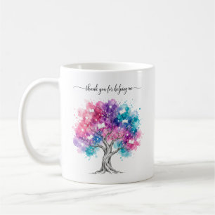 Mug Arbre Aquarelle Professeur Remerciement Merci
