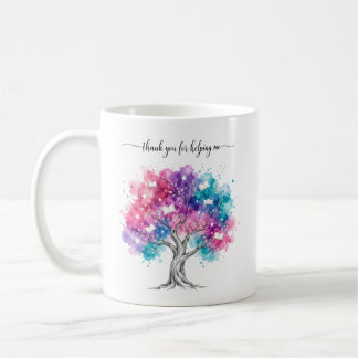 Mug Arbre Aquarelle Professeur Remerciement Merci