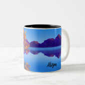 Mug "arbre au bord du lac bleu" (Devant droit)