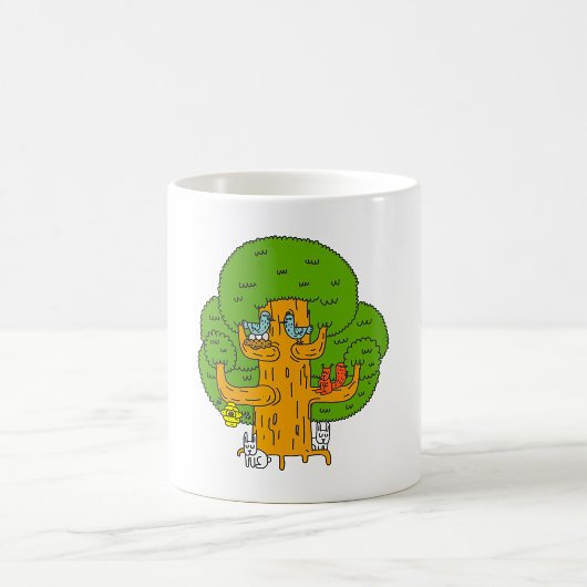 Mug Arbre avec des animaux de la forêt Nature mignonne