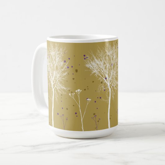 Mug Arbre blanc branché (Devant gauche)