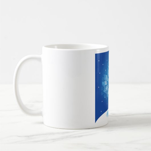 Mug Arbre Blanc Dans La Neige (Gauche)