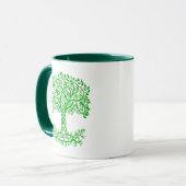 Mug Arbre Celtique Vert De Vie (Devant gauche)