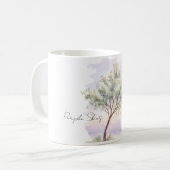 Mug Arbre Cieux Violets (Devant gauche)