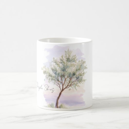 Mug Arbre Cieux Violets (Centre)