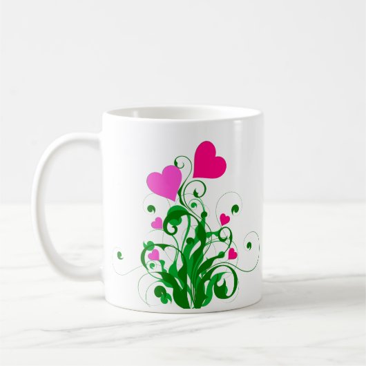Mug Arbre Coeurs d'amour (Gauche)