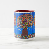 Mug Arbre coloré Abstrait (Centre)